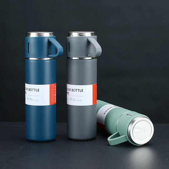 Premium 500ml Stainless Steel Vacuum Flask Set