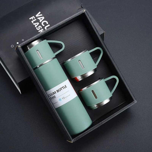 Premium 500ml Stainless Steel Vacuum Flask Set