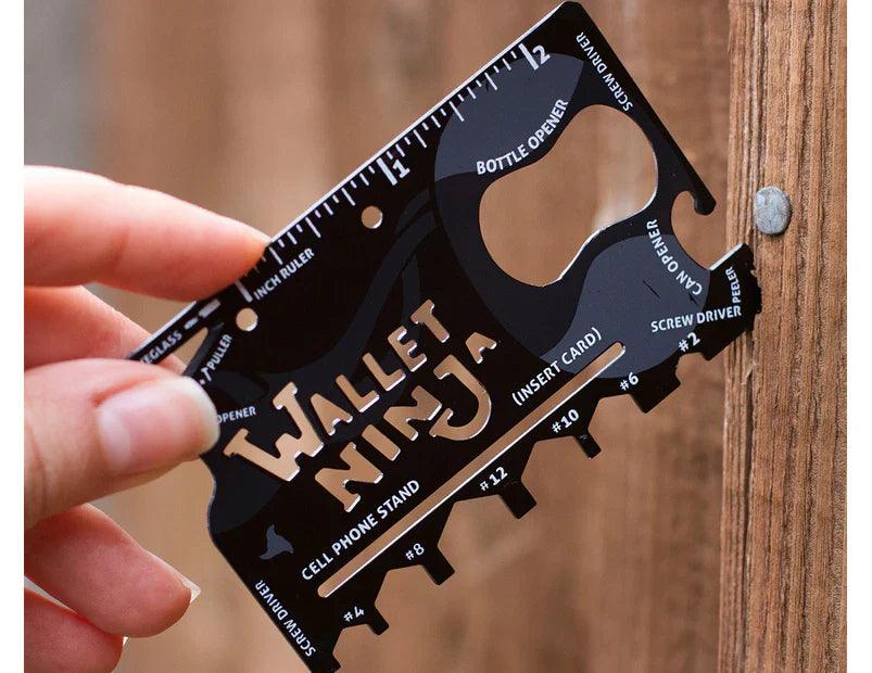 Ninja Wallet Multi-Tool – 18-in-1 Credit Card-Sized Gadget